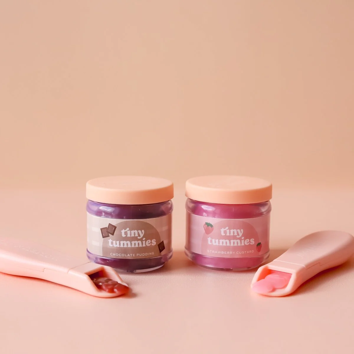 Tiny Harlow | Doll Food Jar and Spoon Set - Strawberry Custard - Image 3